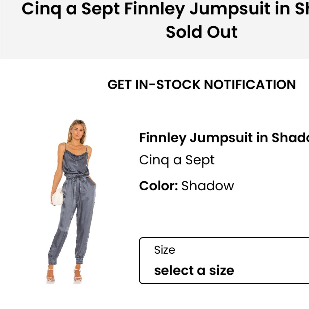 Cinq a Sept Shadow Jumpsuit